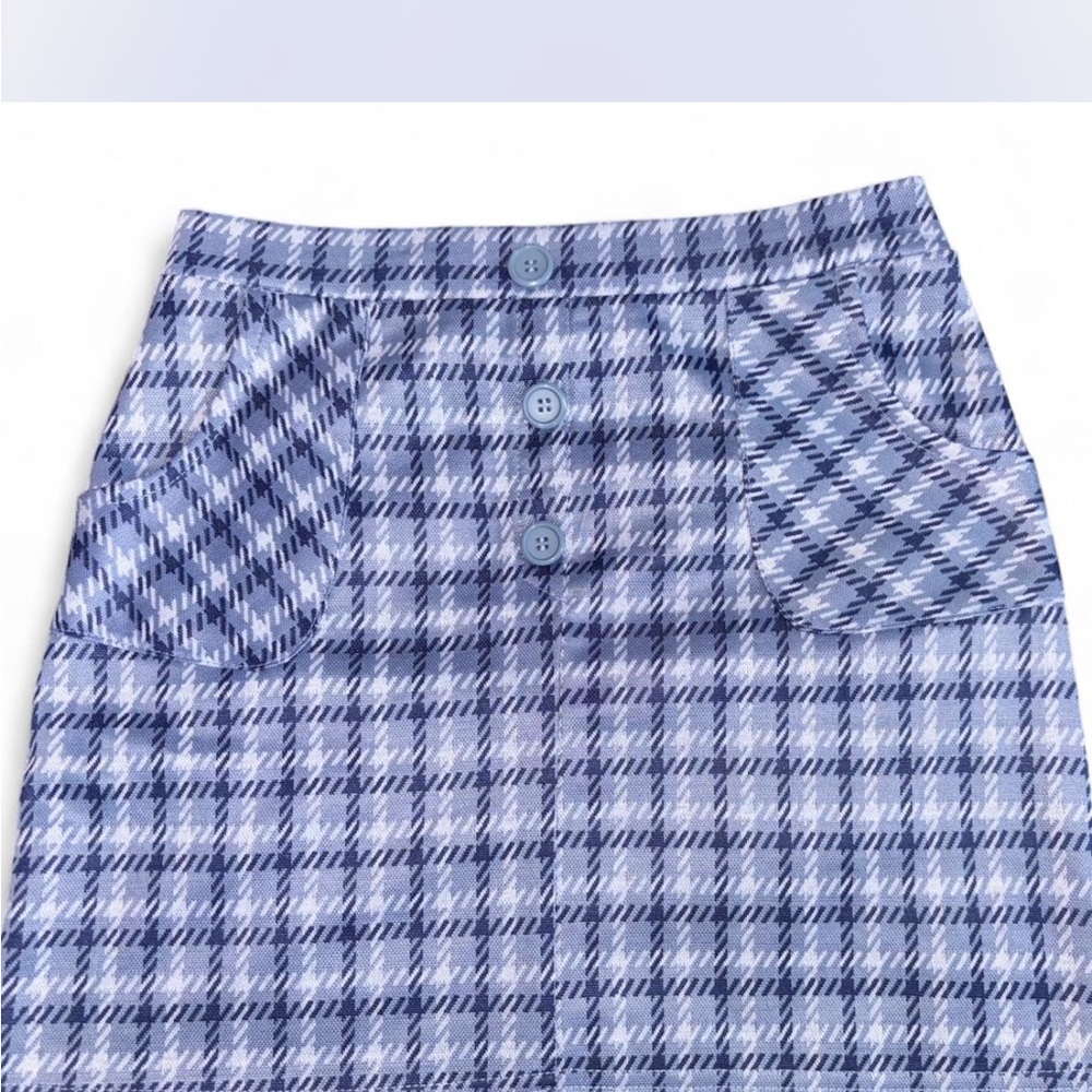 Blue Plaid Women's Skirt